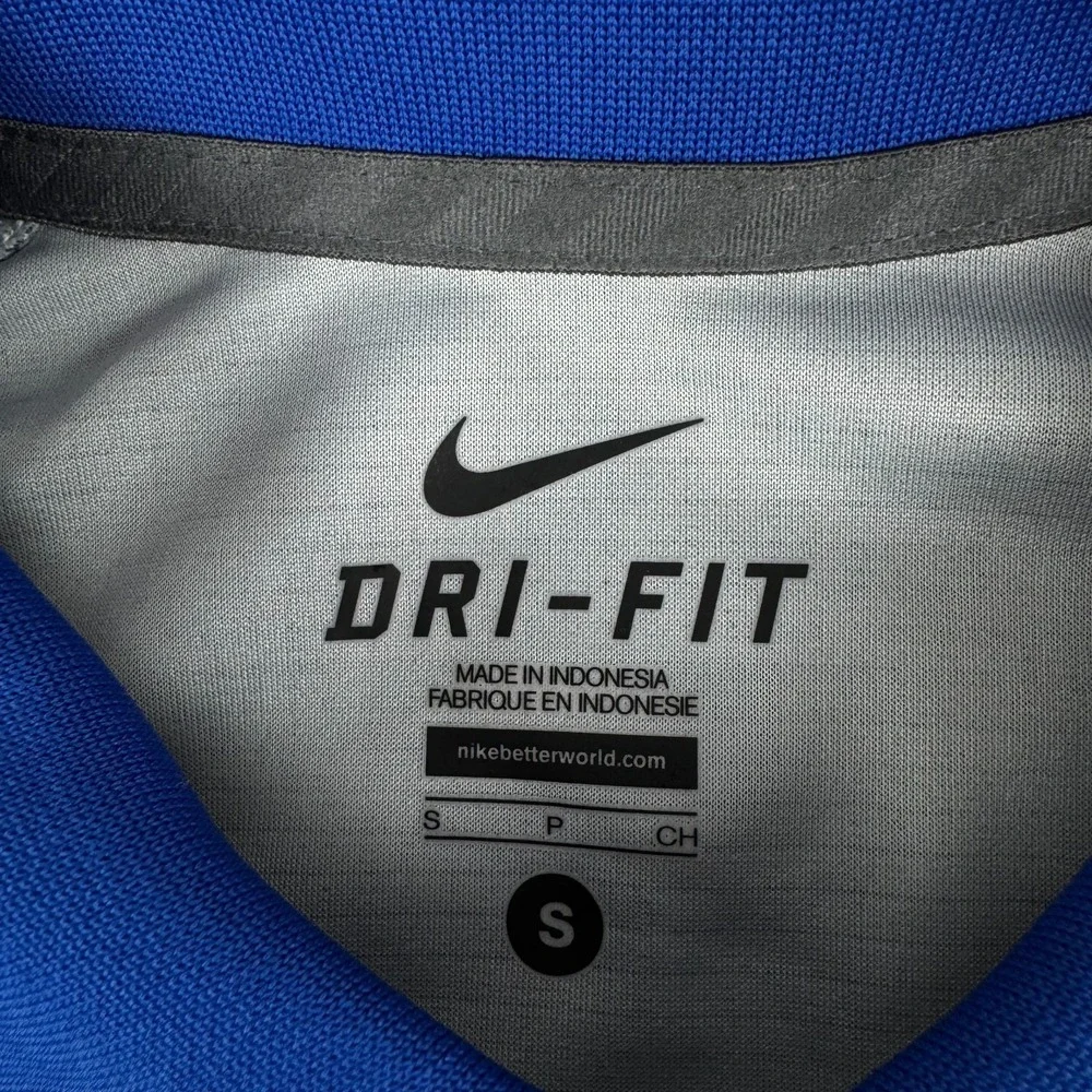 Nike Dri Fit Polo Shirt Florida Gators Polyester Gray Blue Mens Small S
